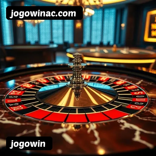App jogowin para iOS e Android — interface mobile, login biométrico e PIX integrado